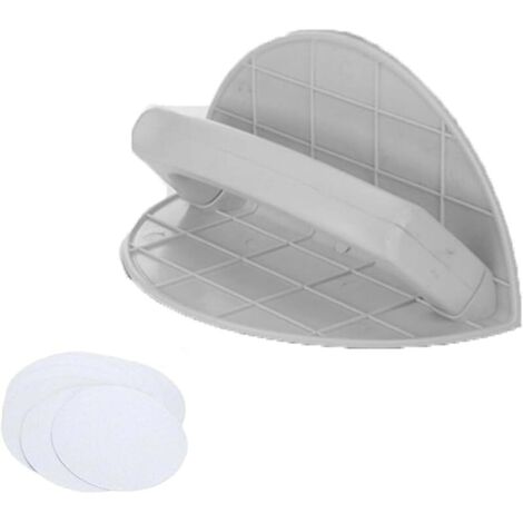 Ponceuse d'angle pour cloisons sèches, outil de ponçage d'angle demi-rond auto-adhésif avec 10 feuilles abrasives grain 180,ensemble de ponçage mural pour le polissage et le ponçage