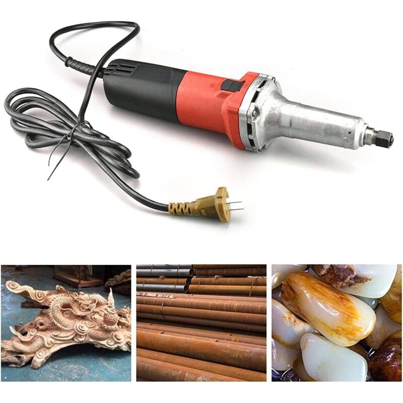 Ponceuse droite 600 W, pince de serrage Ø 6 mm,