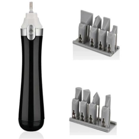 Ponceuse électrique à mouvement alternatif, avec 8 pièces de ponçage--