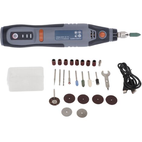 Ponceuse électrique sans fil rechargeable 3 vitesses pour polissage et gravure