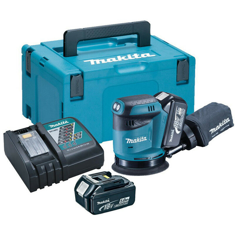 Ponceuse Excentrique Makita DBO180RTJ – 18V Li-Ion, Ø 125 mm, Aspiration Intégrée - vue 6