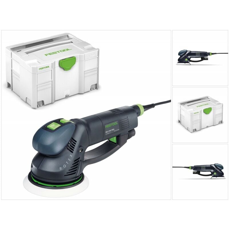 Ro 150 FEQ-Plus rotex Ponceuse roto-excentrique 720W, course 5mm + Coffret Systainer (571805) - Festool