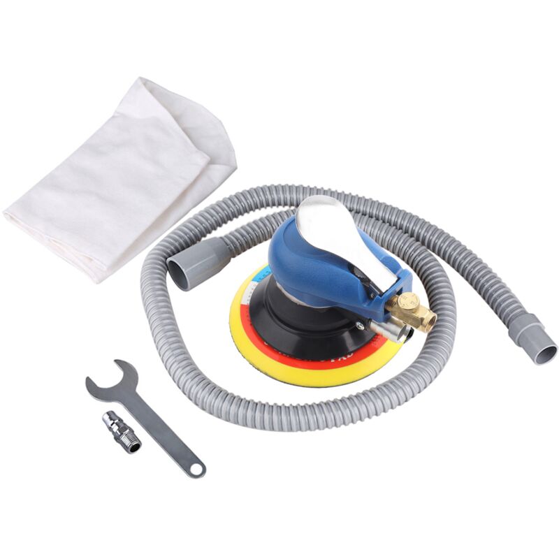 Rosvola - Jeffergarden 1 pc ponceuse orbitale à paume à air aléatoire pour outil pneumatique à tampon de 6 pouces 150 mm avec tuyau de dépoussiérage