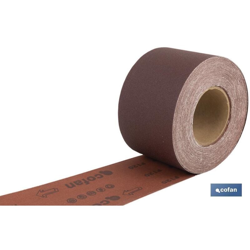 Rouleau abrasif universel en tissu 100 x 25 MG120