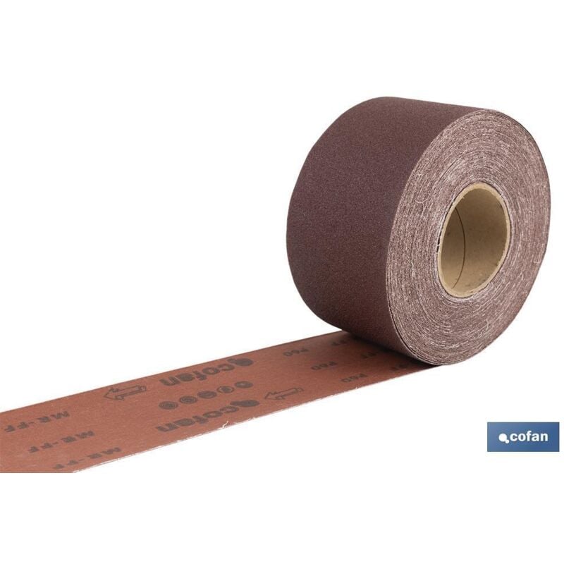 Rouleau abrasif universel en tissu 100 x 25 MG60