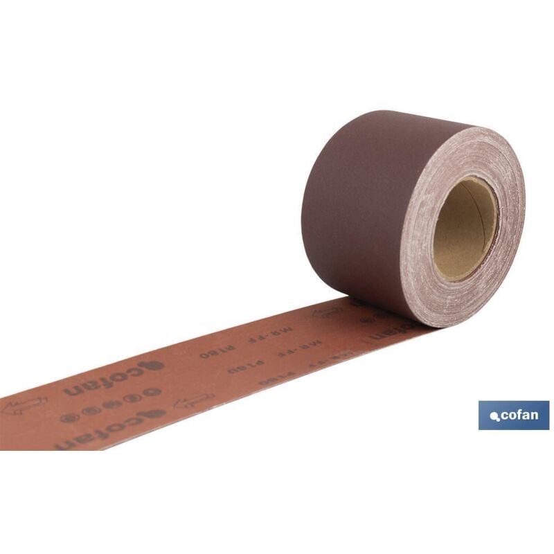 Rouleau abrasif universel en tissu 100 x 25 MG180