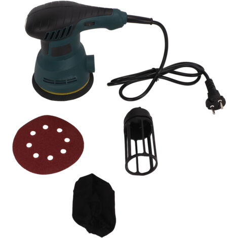 Ponceuse orbitale 125mm, machine à polir électrique portative pour bois et métal, avec disque et prise EU 220V