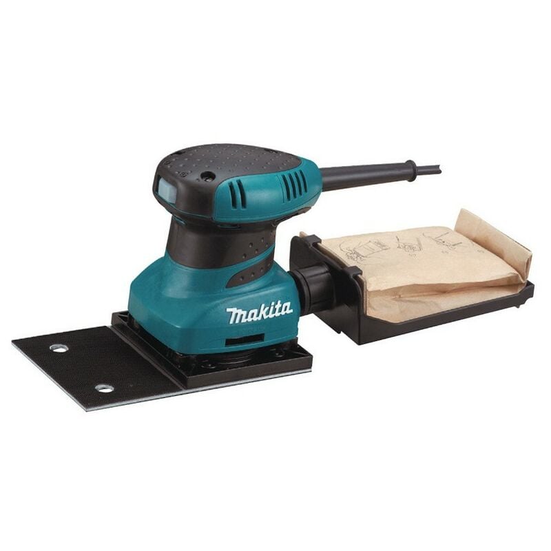 Ponceuse orbitale Makita 200w bo4566 pour volets avec sac de ramassage - Salon