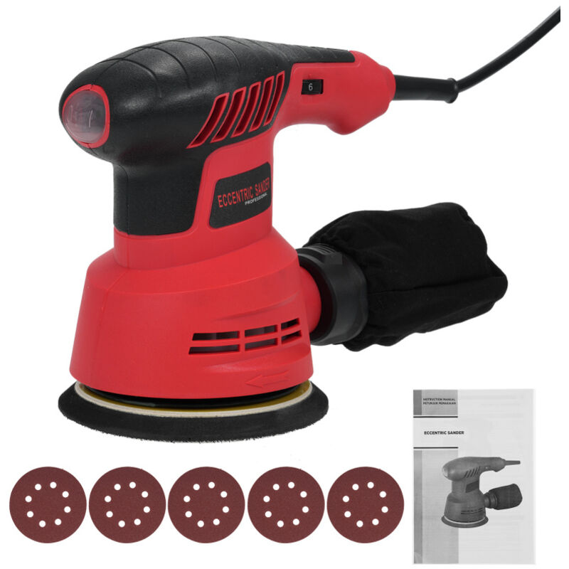 Ponceuse orbitale aléatoire 300 W 13 000 tr/min, ponceuse orbitale