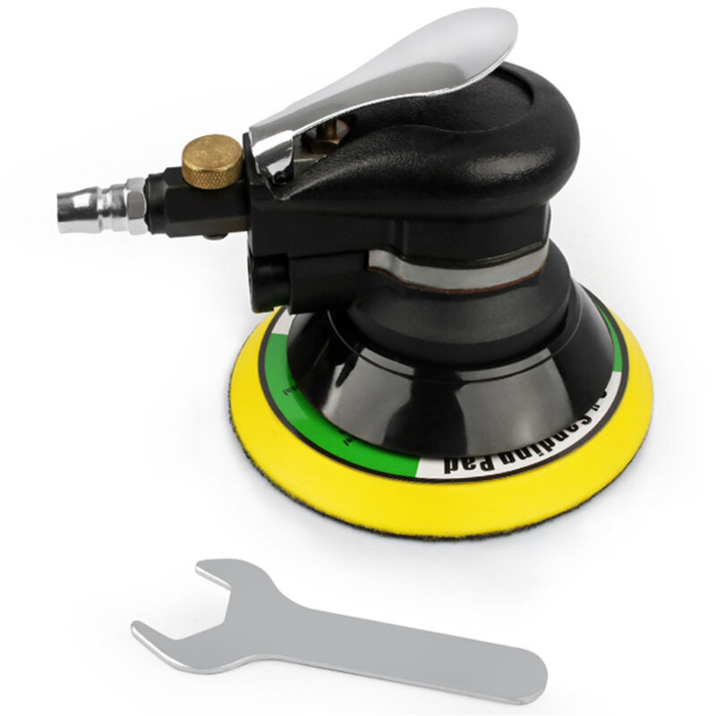 Lifcausal - Ponceuse orbitale aléatoire à air comprimé de 6 pouces Ponceuse pneumatique robuste pour polissage, meulage, ponçage pour voiture, métal,