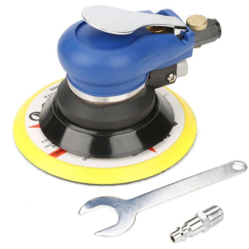 SNQ - Ponceuse orbitale pneumatique à double action de 15,2 cm avec régulation de la vitesse, ponceuse orbitale, rotation: 10 000 tr/min