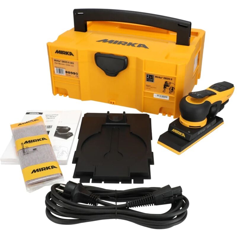 Mirka - Ponceuse électrique rectangulaire deos ii 383CV 3,0 en coffret (MID3834044CA)
