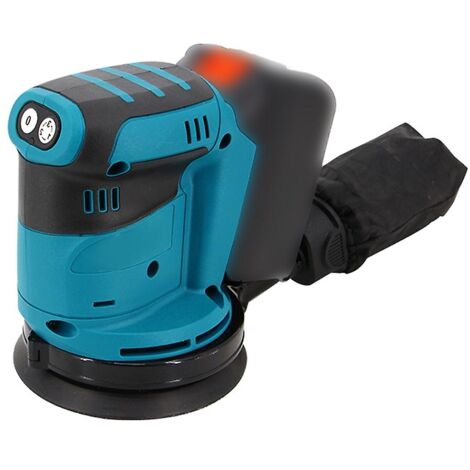 Ponceuse orbitale sans fil à moteur à balais de 125 mm, meuleuse à bois, polisseuse électrique pour voiture, machine à bois multifonctionnelle