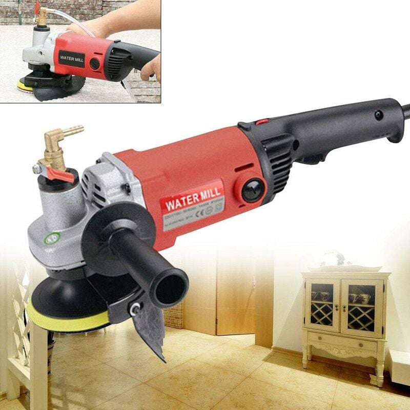 Ponceuse à pierre humide - 1400 w humide pierre meuleuse eau polisseuse - Pour marbre, ciment, granit, terrazzo