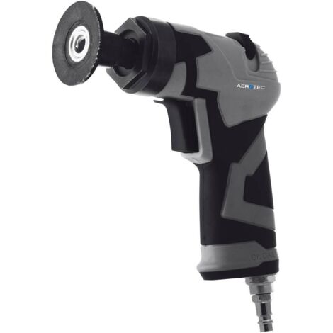 Ponceuse pneumatique 6.3 bar – Pression max 6.3 bars – Boîtier composite léger – Vitesse réglable 16000 tr/min – Pour travaux de précision – Aerotec - Q644862