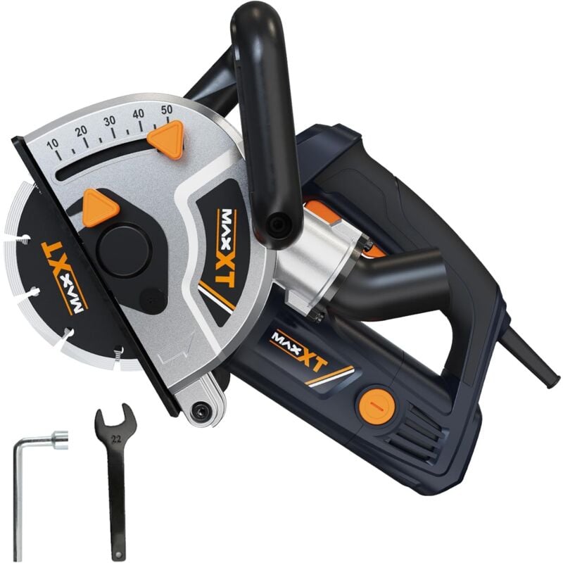 Rainureuse de mur 1700W ,7000 tr/min - Fraise à fente - 50 mm de profondeur - 40 mm de largeur - Maxxt