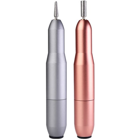 Ponceuse pour Ongles Professionnel, 6 en1 Lime a Ongle Electrique, Ongles Manucure Machine Puissante et Silencieuse,Portable Kit de Manucure Pédicure pour Salon et Maison (Argenté)