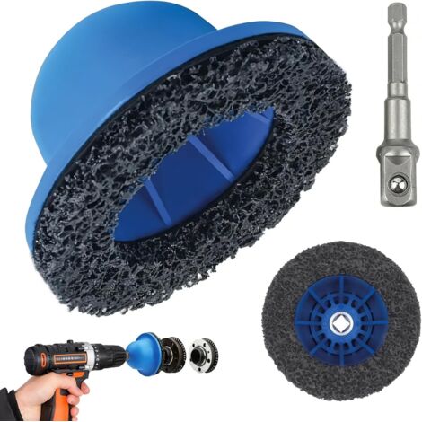 Ponceuse tête sphérique 90/150 mm pour attelage remorque - Moyeu 1/2" - Nettoyage moyeu + changement jante - Accessoire