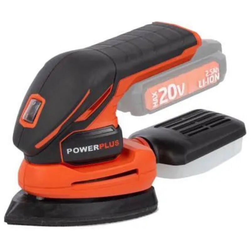 Powerplus - Dreiecksschleifer mit Akku 20v Dual Power