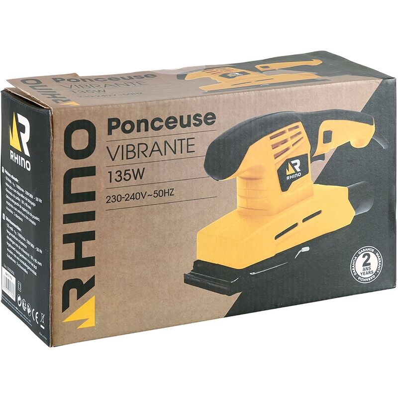 Rhino - ponceuse vibrante 135W bimat