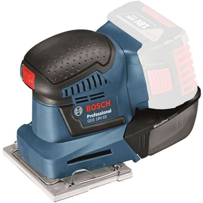Bosch Professional 18V System ponceuse vibrante sans fil GSS 18V 10 Ø d’amplitude : 1 6 mm