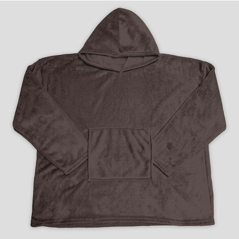 Poncho adulte 85x118 cm CALIN brun, par Soleil d'Ocre