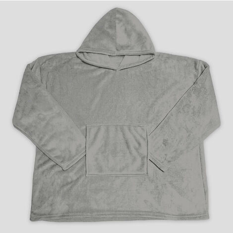 Poncho adulte 85x118 cm CALIN gris, par Soleil d'Ocre