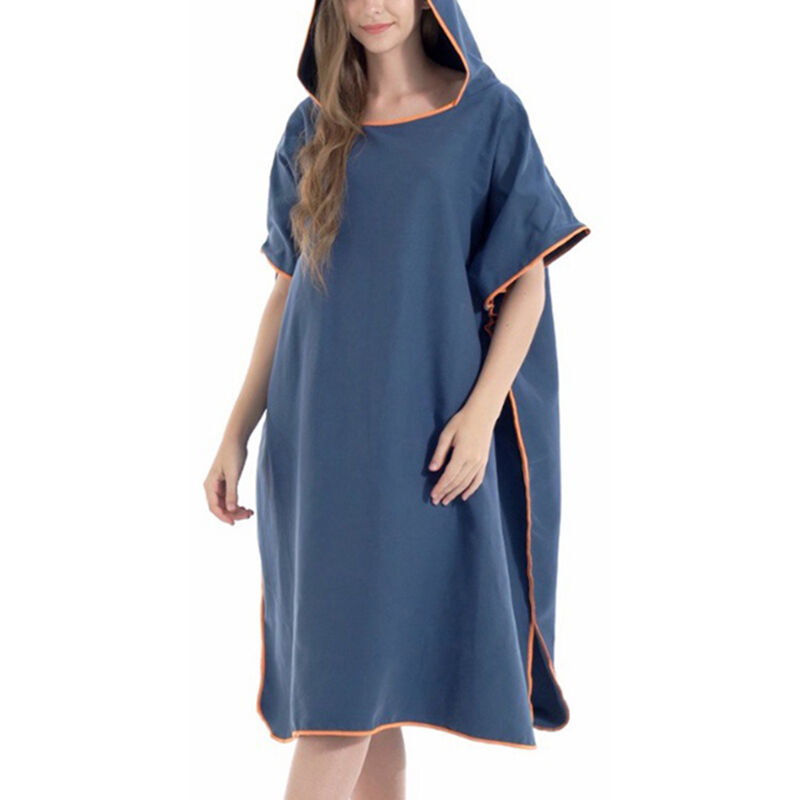 Poncho de plage ultra-léger et à séchage rapide, utilisable comme serviette de bain ou poncho de plage pour femmes, hommes, adultes et adolescents