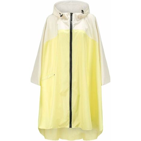 Poncho de pluie imperméable pour femme, élégant, léger et réutilisable, veste de pluie avec capuche
