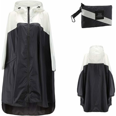 Poncho de pluie imperméable pour femme, élégant, léger et réutilisable, veste de pluie avec capuche