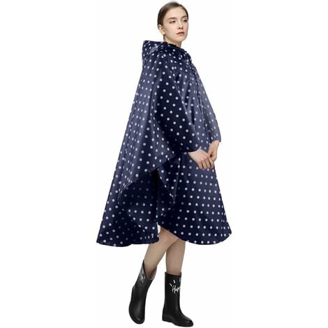 Poncho de pluie tendance unisexe imperméable respirant cape de pluie veste de pluie légère vêtements de protection contre la pluie imperméable comme couverture de pique-nique auvent pour hommes femmes