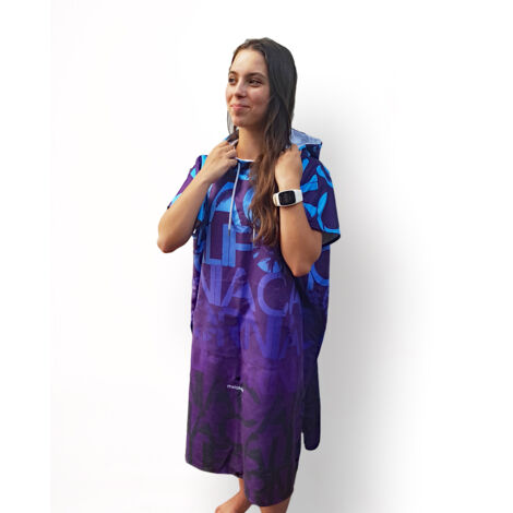 Poncho de surf, kitesurf, deportes de playa, toalla de playa de secado rápido para jóvenes