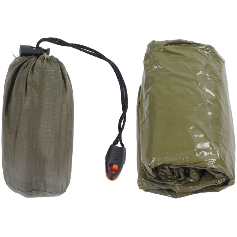 Poncho d'urgence imperméable réutilisable en aluminium pour randonnée et camping