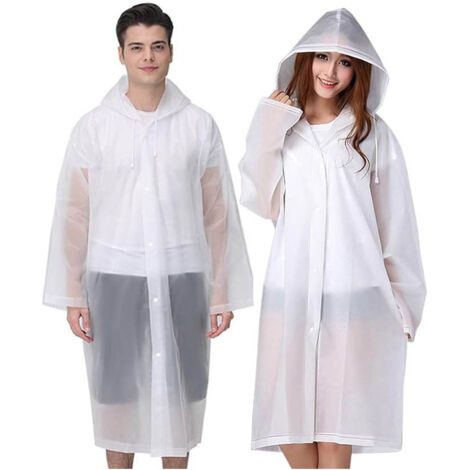 Poncho/imperméable pour femmes et hommes, ensemble de vêtements de pluie 2 pièces