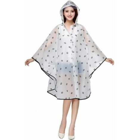 Poncho Pluie Femme Manteau Imperméable avec Capuche pour Activités en Plein Air: Vélo, Moto, Camping, Randonnée.