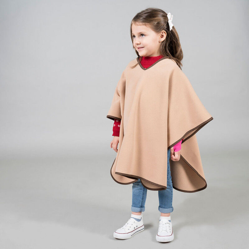 

Manta escolar tipo poncho en tejido polar GARY'S | Grande - Camel