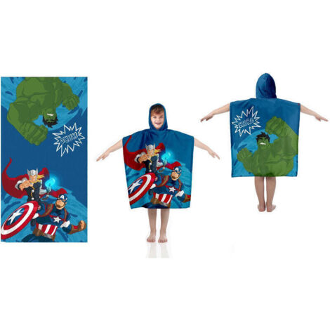 Poncho Toalla Los Vengadores Avengers Marvel algodon