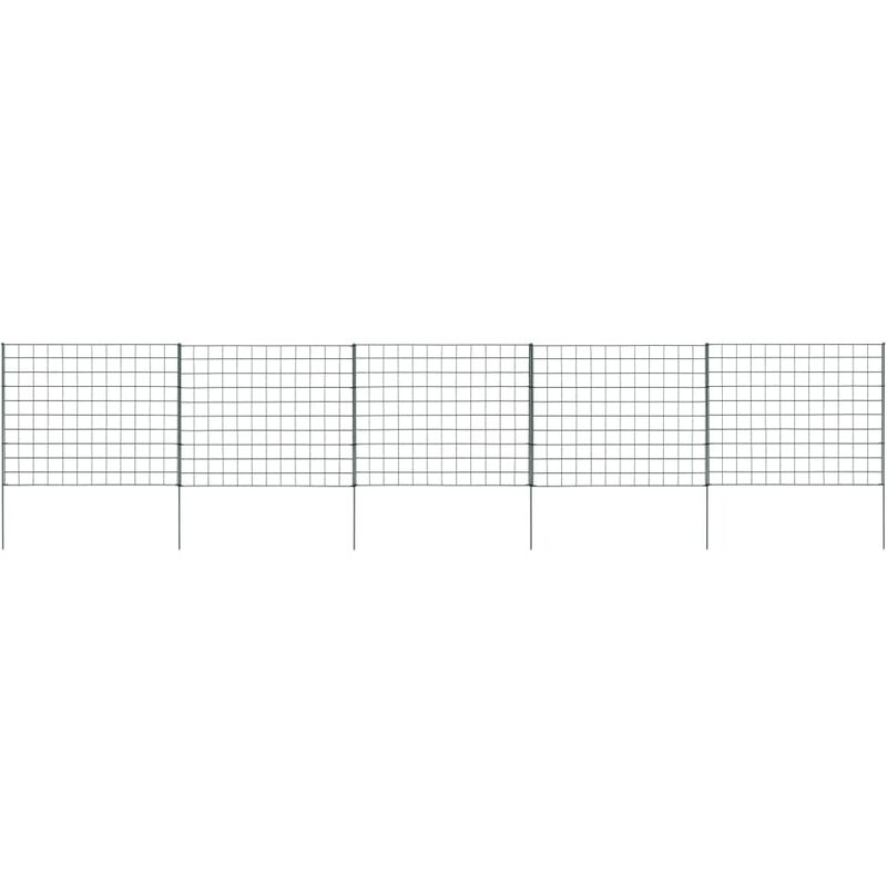 Garden Fence Set 77.5x64 cm Green Vidaxl