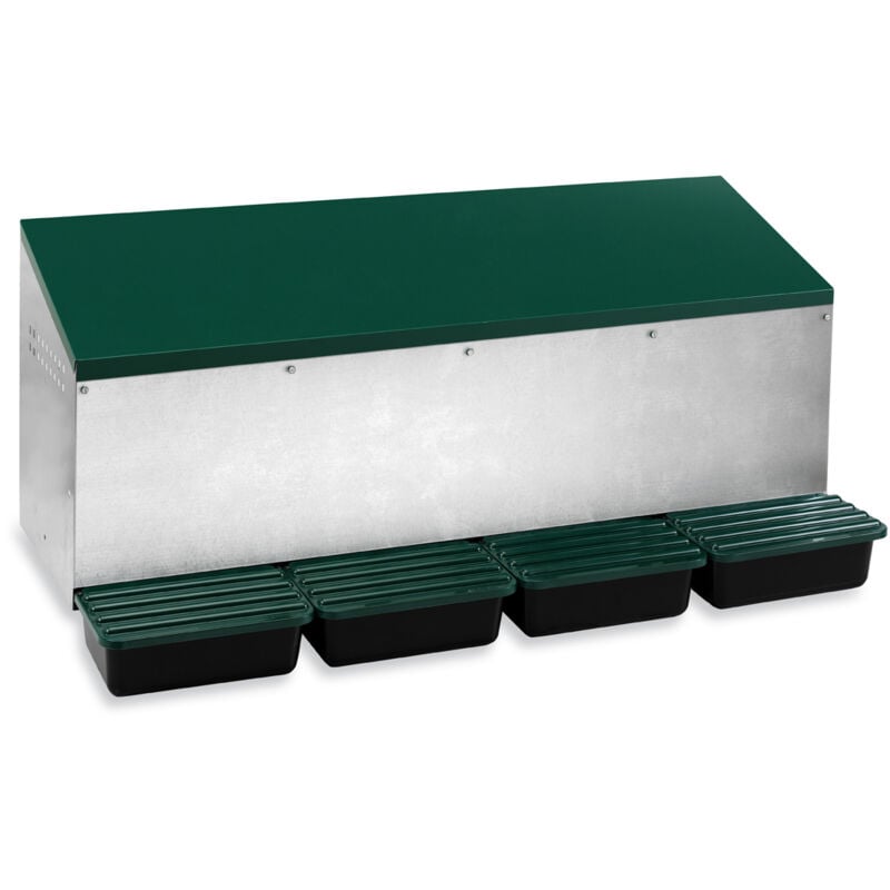 Poulailler Direct - Pondoir Poule Extérieur En Métal 4 Nichoirs - Gaun