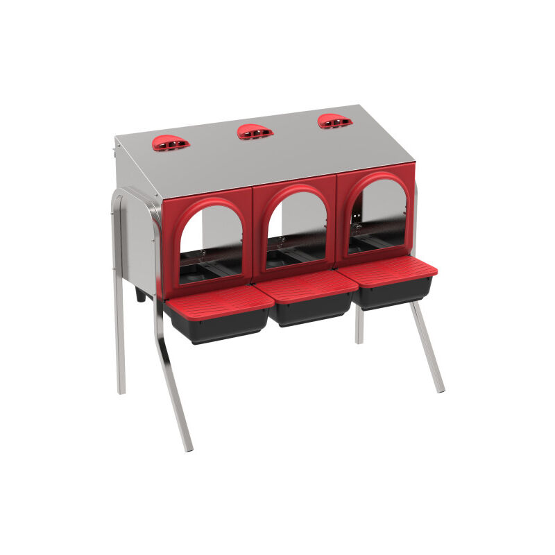 Pondoir pour poules avec pieds (x 18 poules)