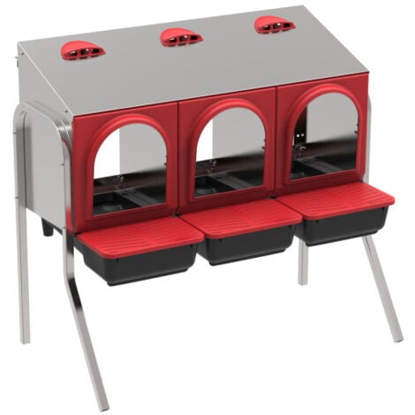 Pondoir pour poules avec pieds (x 18 poules)