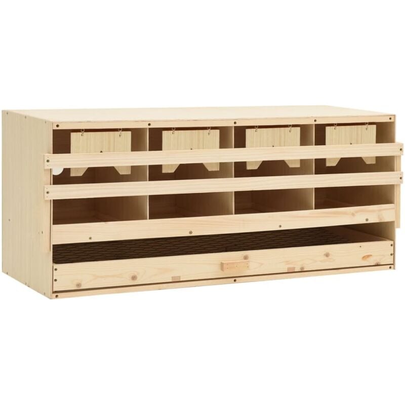 

Ponedero para gallinas 4 compartimentos madera pino 106x40x45cm - Vidaxl
