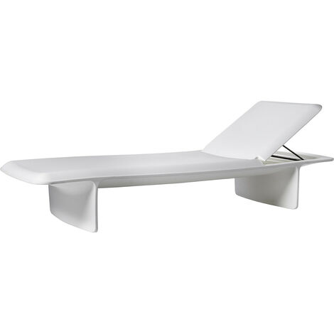 Ponente  Bianco - Grigio chiaro  originale Slide lettino prendisole sdraio mare piscina esterno giardino made in Italy di design