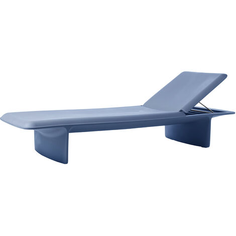 Ponente  Blu polvere - Grigio chiaro  originale Slide lettino prendisole sdraio mare piscina esterno giardino made in Italy di design