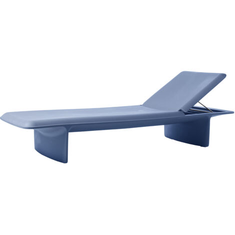 Ponente  Blu polvere - No cuscino  originale Slide lettino prendisole sdraio mare piscina esterno giardino made in Italy di design