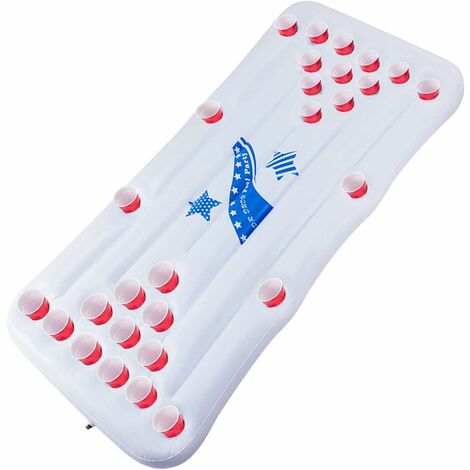 Pong Pool Float, 6 Fuß aufblasbare Poolspiele für Erwachsene Soft Drink Pool Party Pong Toy