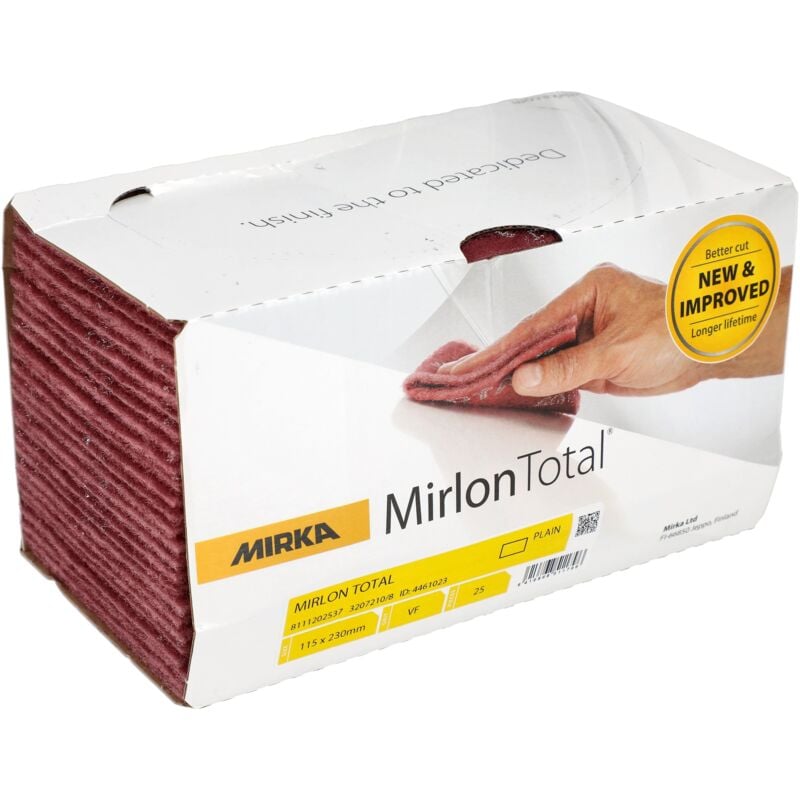 Mirlon Total 25 pcs non-tissé VeryFine Grain 360 tampons abrasifs, fibre abrasive pour poncer, dérouiller, poncer, polir le bois, le métal, le