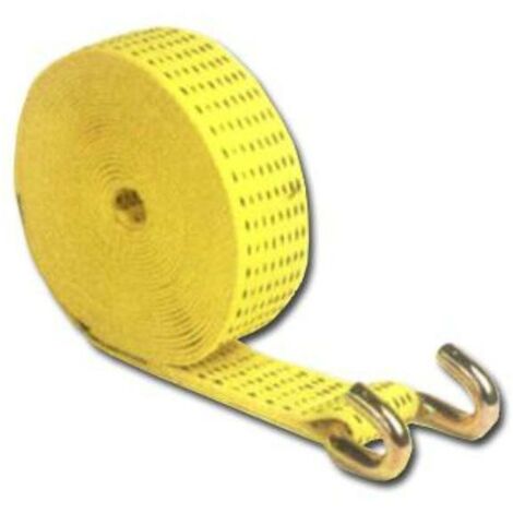 ponsa cinta ratchets 50 mm x 10 mt  esl.amarilla+gancho abierto