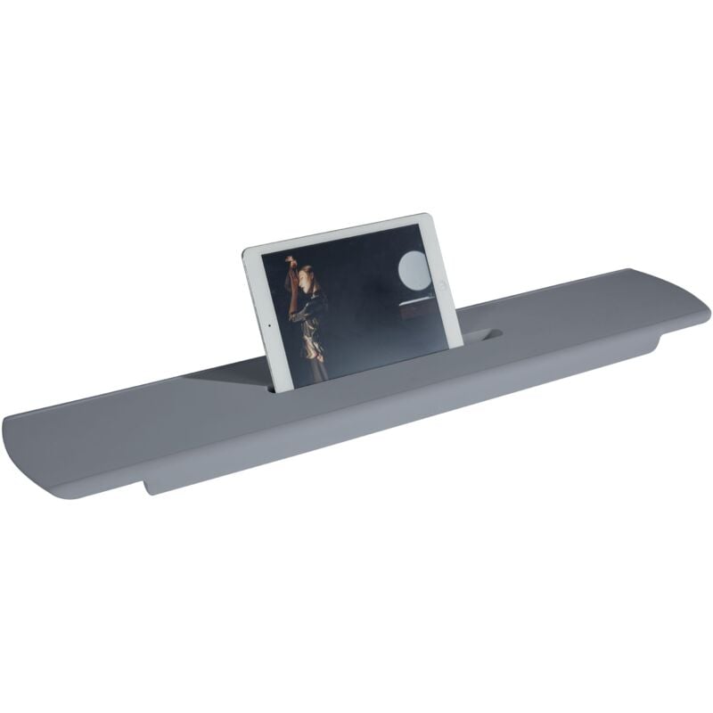Bernstein - Pont de baignoire plateau pour bain en fonte minérale PB4210 - 85x16,5 cm - couleur au choix Gris mat Gris mat