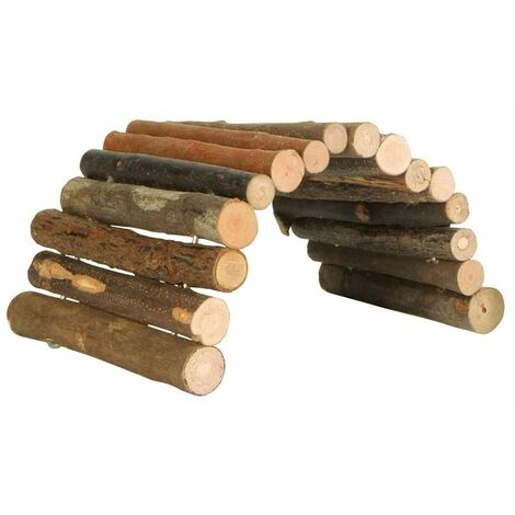Pont, flexible, hamster, en bois d'écorce - 22 × 10 cm